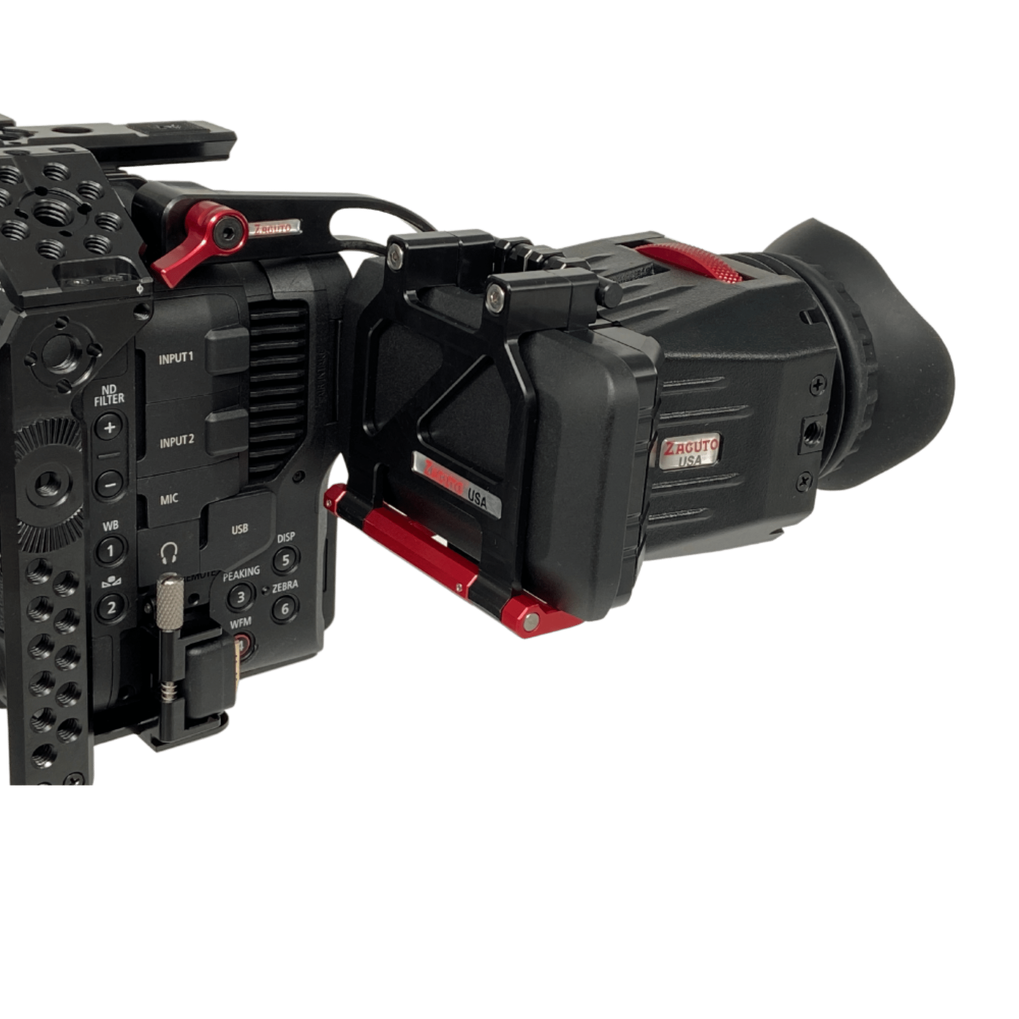 Zacuto Canon C70 Z-finder 5 – Vista general montado en cámara