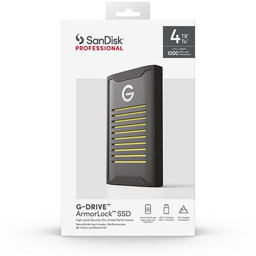 Vista caja – G-DRIVE ARMORLOCK SSD -SanDisk Professional